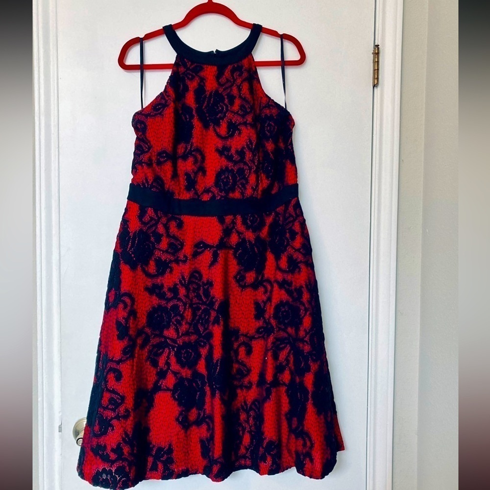 City Chic Pretty Lace Fit & Flare Dress​​​​​​​​